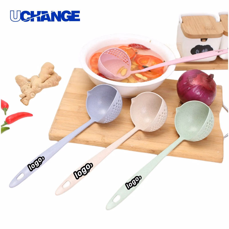 Wheat Straw Kitchen Spoon Two in One for Cooking