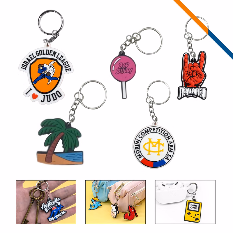 VibeKey Custom Shape PVC Keychain