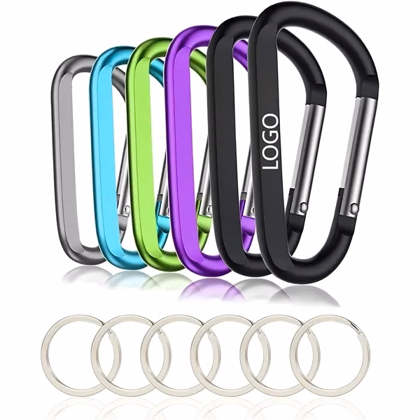 Custom 7075 Aluminum Swivel Ring Keychain with Multiple Hooks — Outdoor Adventure Gear