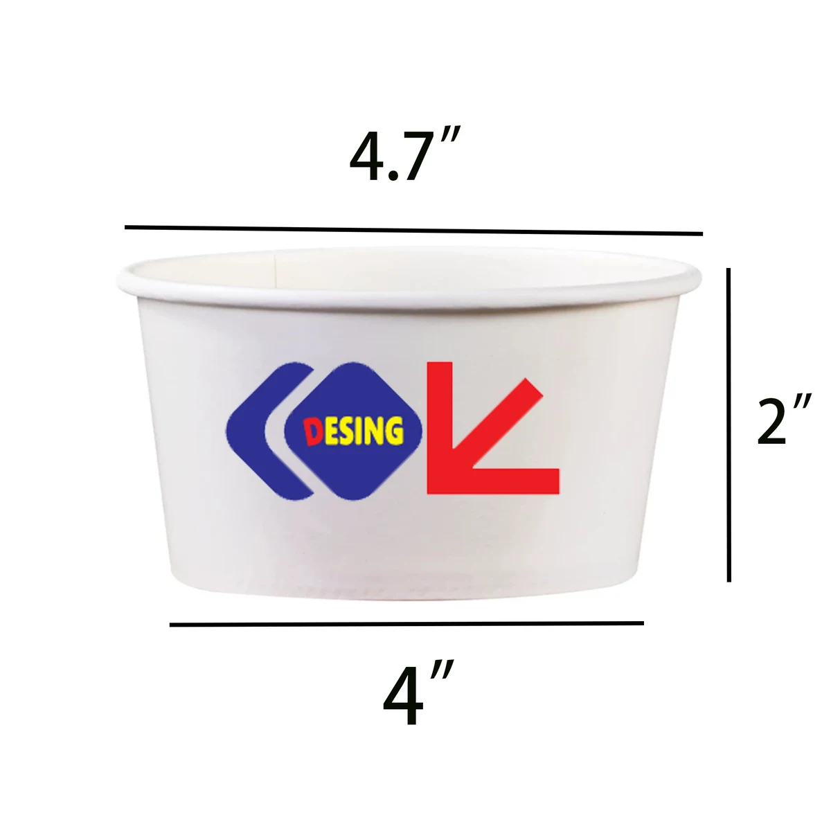 Full Color 12OZ Disposable Bowls 1
