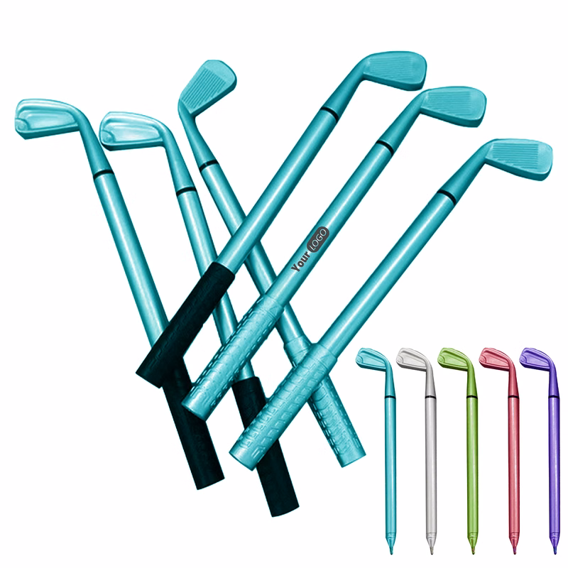 Plastic Creative Golf Gift Pen Set With Custom Logo For Golf Enthusiasts