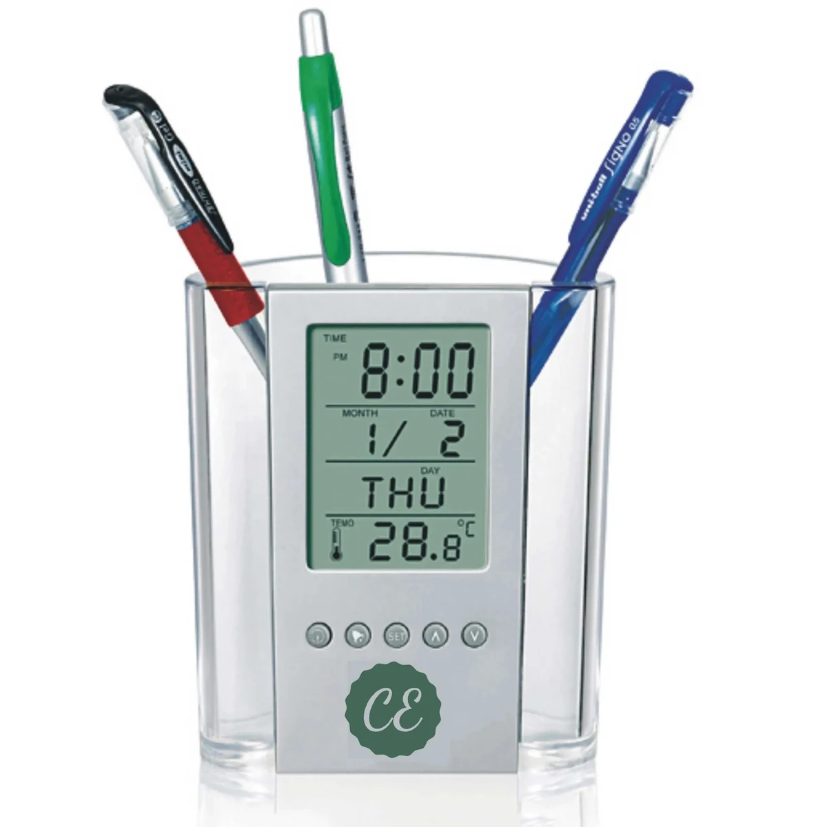 Electronic Pencil Cup With LCD Display 1
