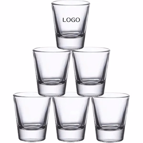 50 mL Shot Glasses Bulk Pack with Personalized Logo Lines