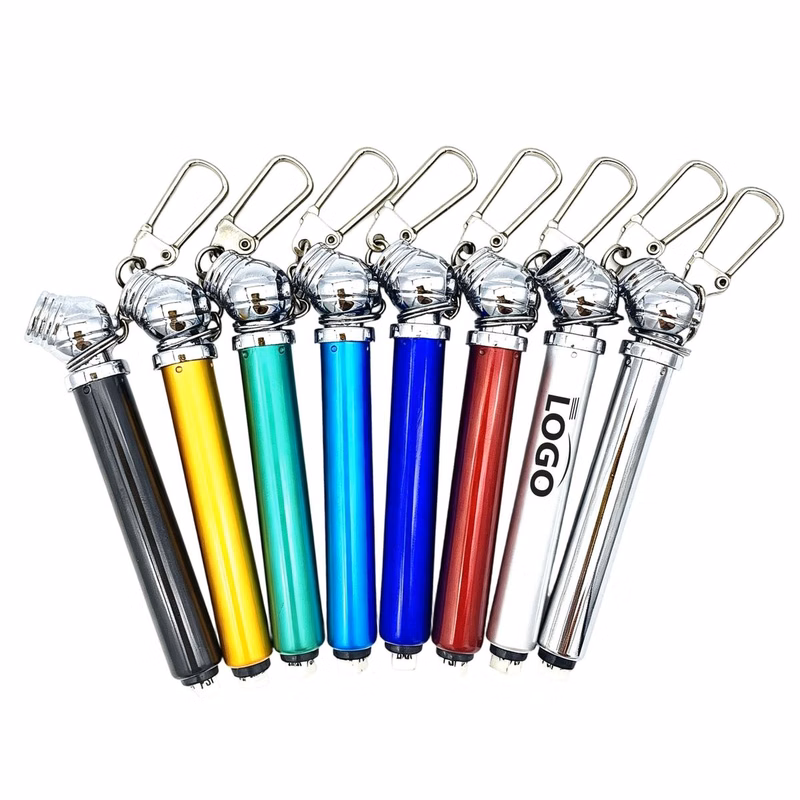 Mini Aluminum Pen Size Tire Gauge with Keychain
