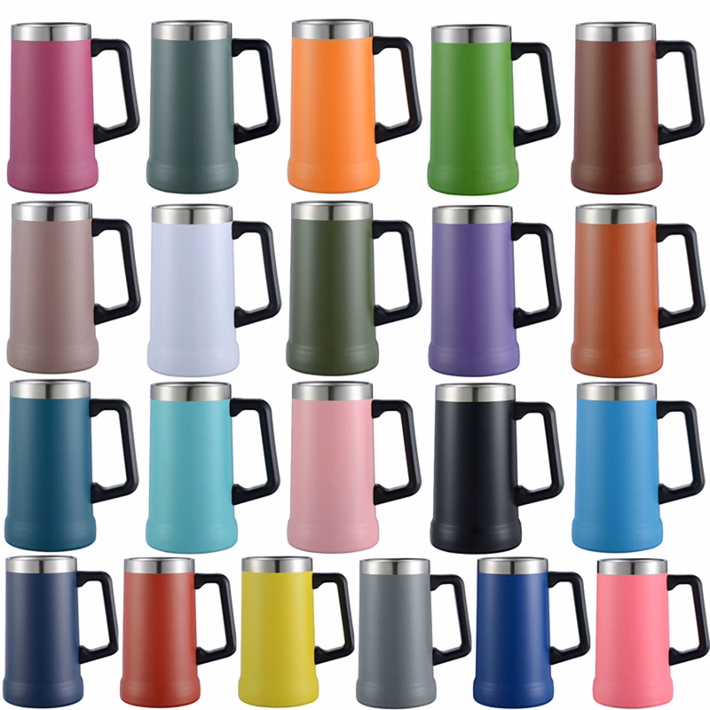 24oz. Travel Handle Insulated Coffee Mug