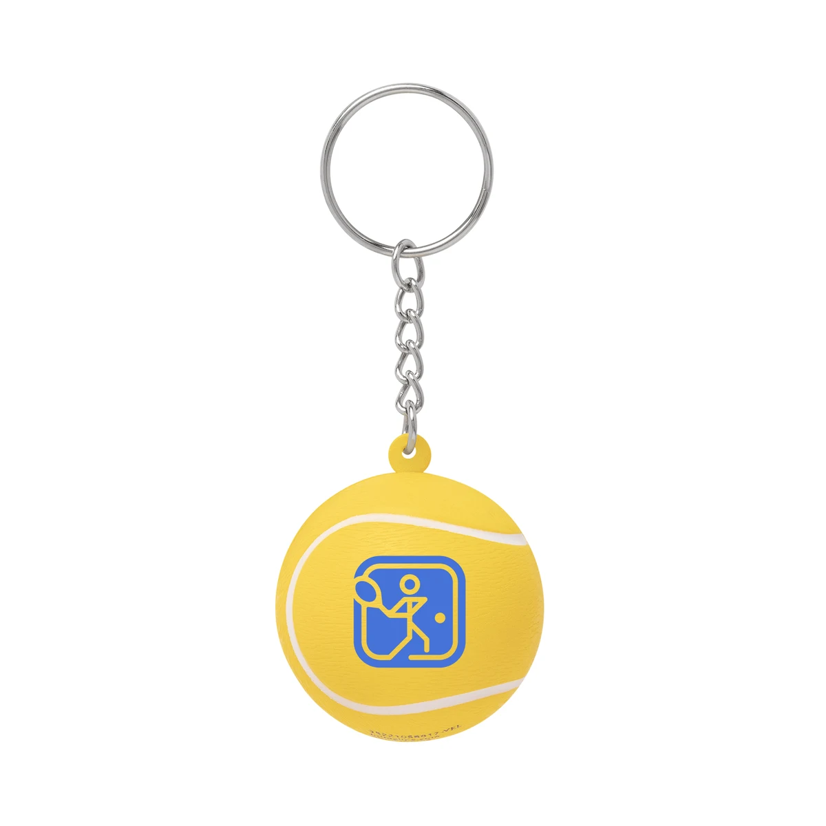 Tennis Ball Shape Stress Ball Keychain 1