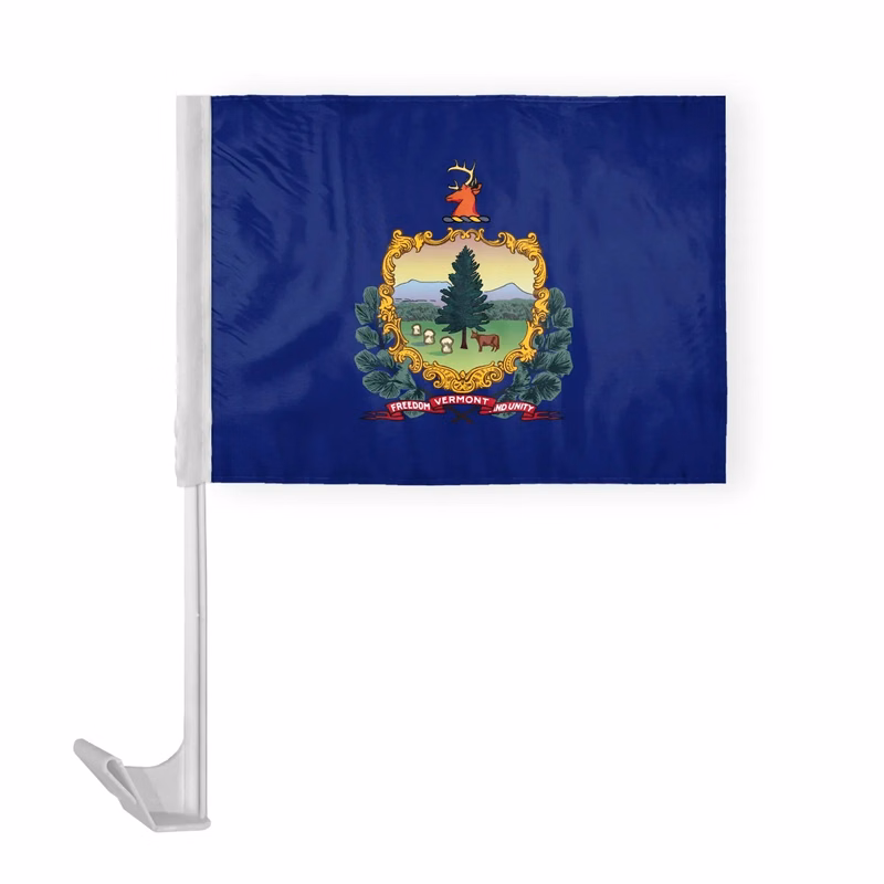 12"x16" & 10.5''x15'' Vermont Car Flags