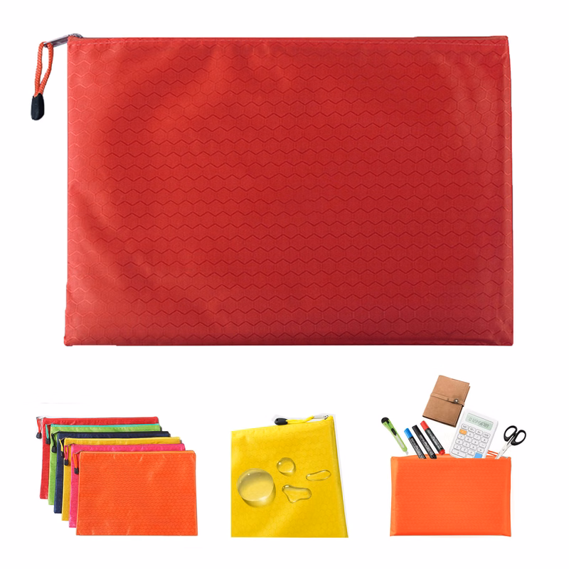 Plastic Zipper Pouch Document Bag