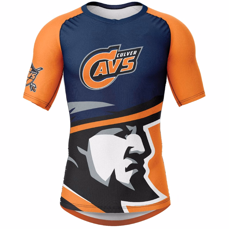 Men's Takedown Short Sleeve Compression Top w/ Extended Tail
