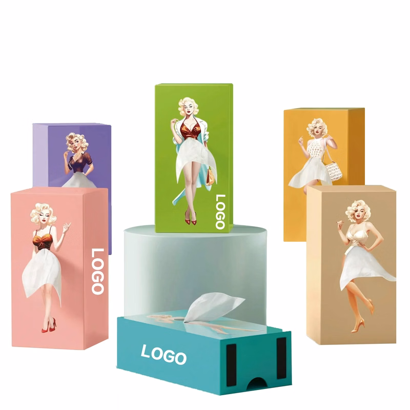 Cartoon Anime Girl Tissue Box