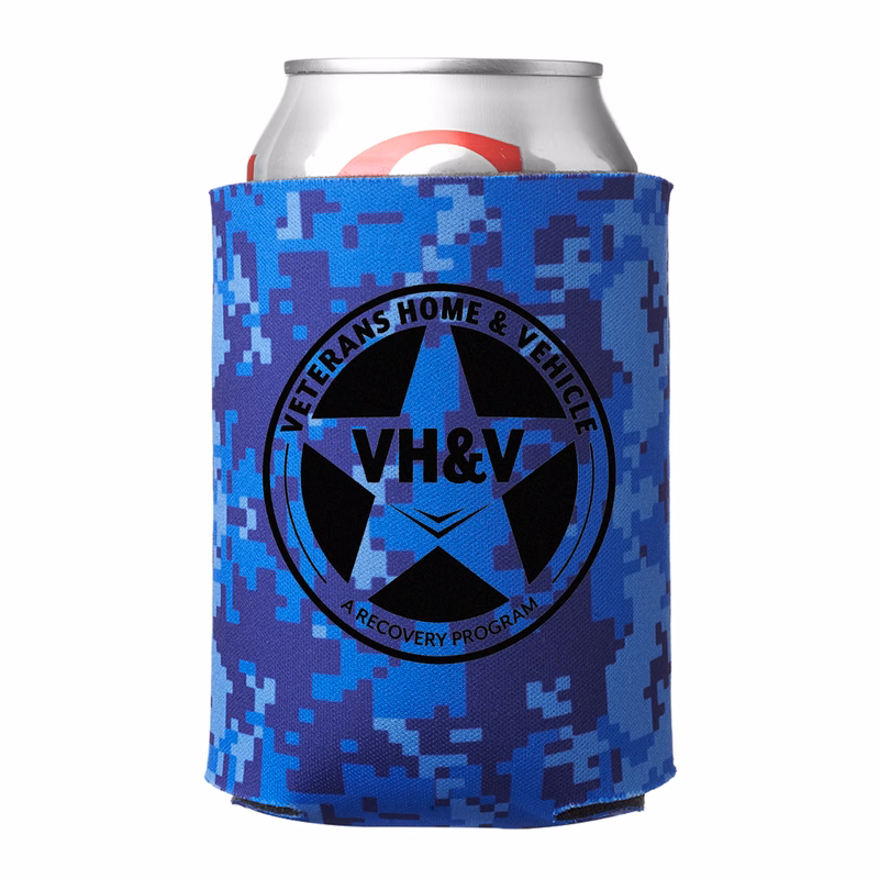 Digital Camo Can Cooler (1 Color Imprint)