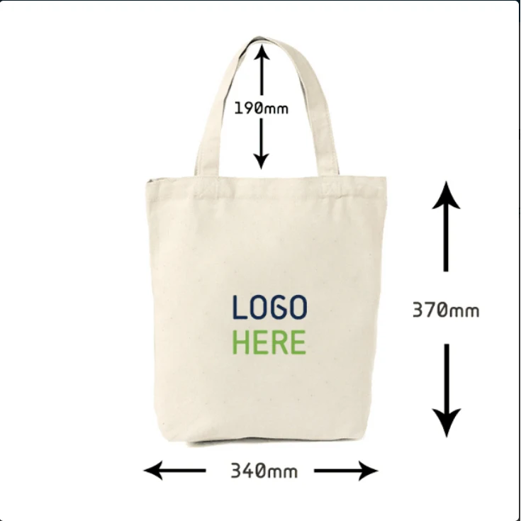 Canvas Tote Bag Carrier, custom tote bag with logo imprint 1