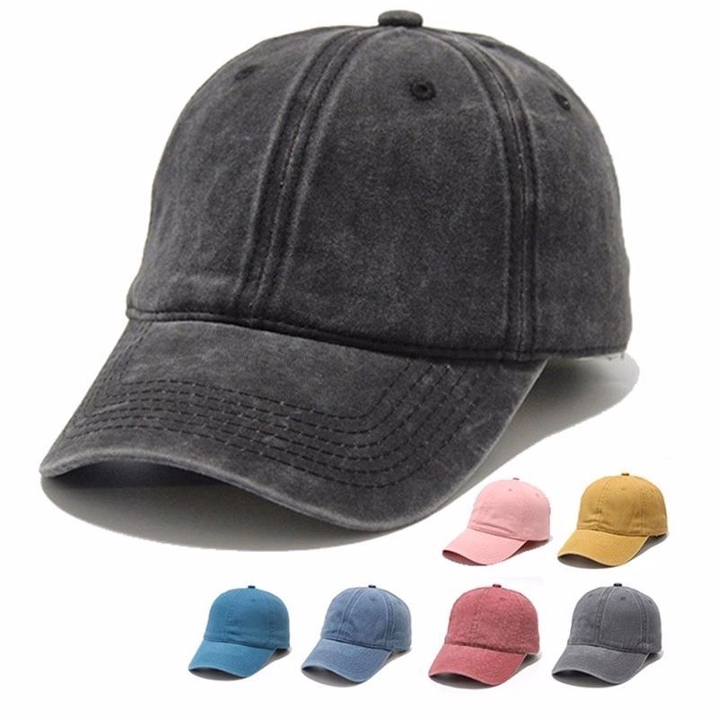 6 Panel Garment Washed Pigment Dyed Cotton Twill