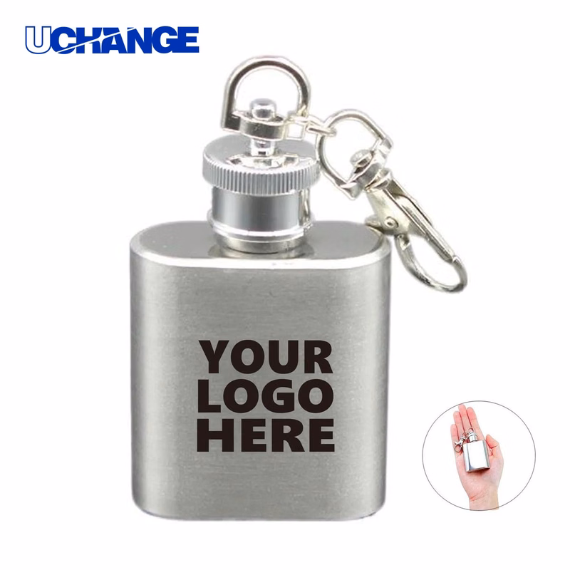 Mini Hip Flask Keychain