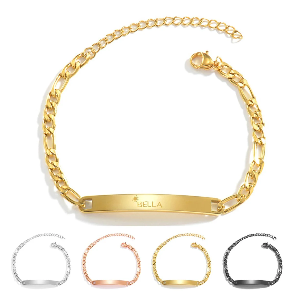 Engraveable Titanium Steel Bracelet 1