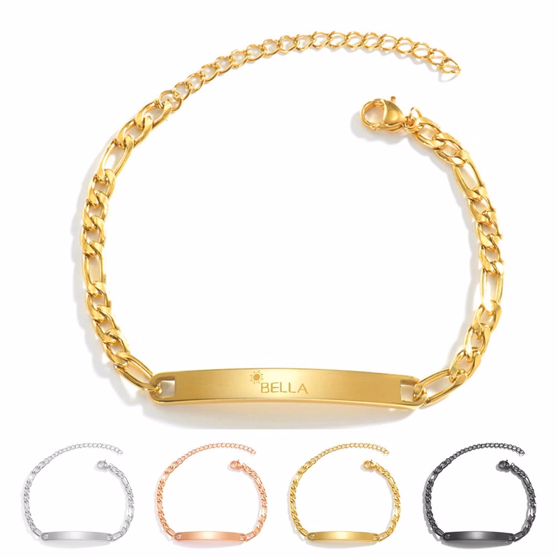 Engraveable Titanium Steel Bracelet