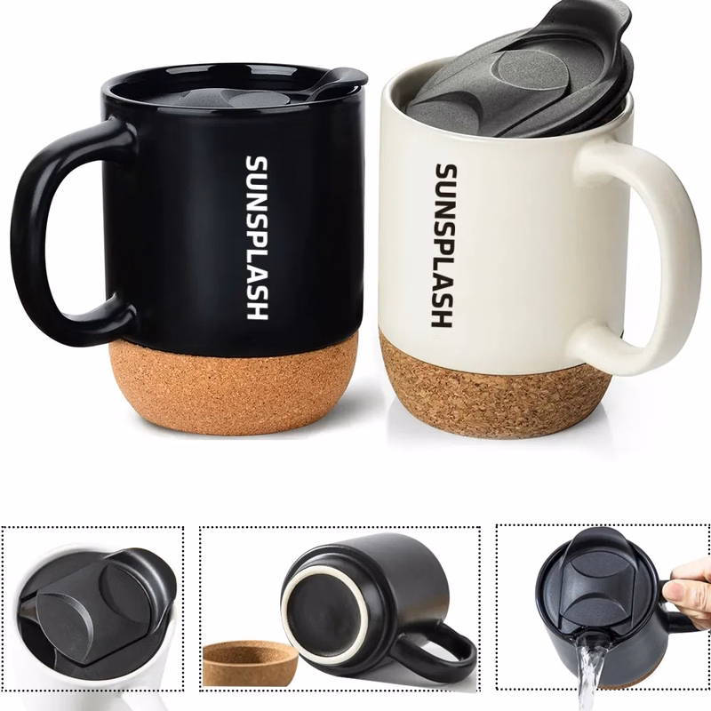 12OZ. Cork Bottom Ceramic Coffee Mug