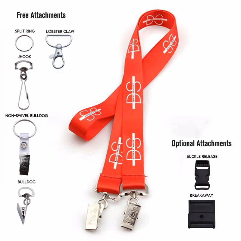 1" DOUBLE ENDED LANYARDS