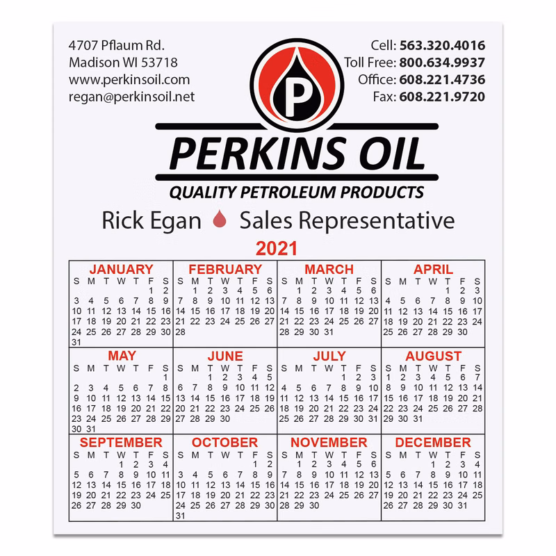 W-122R: Info/Calendar Card with Repositionable Strip 3 1/2" x 4"