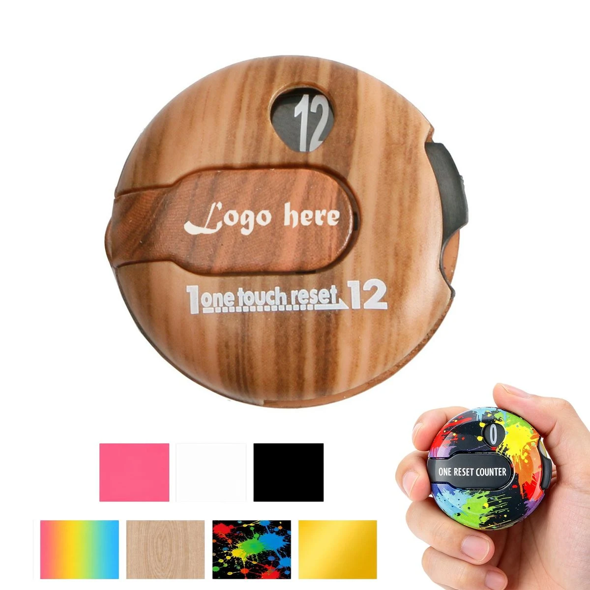 Golf Stroke Counter With Glove Clip And Reset 1