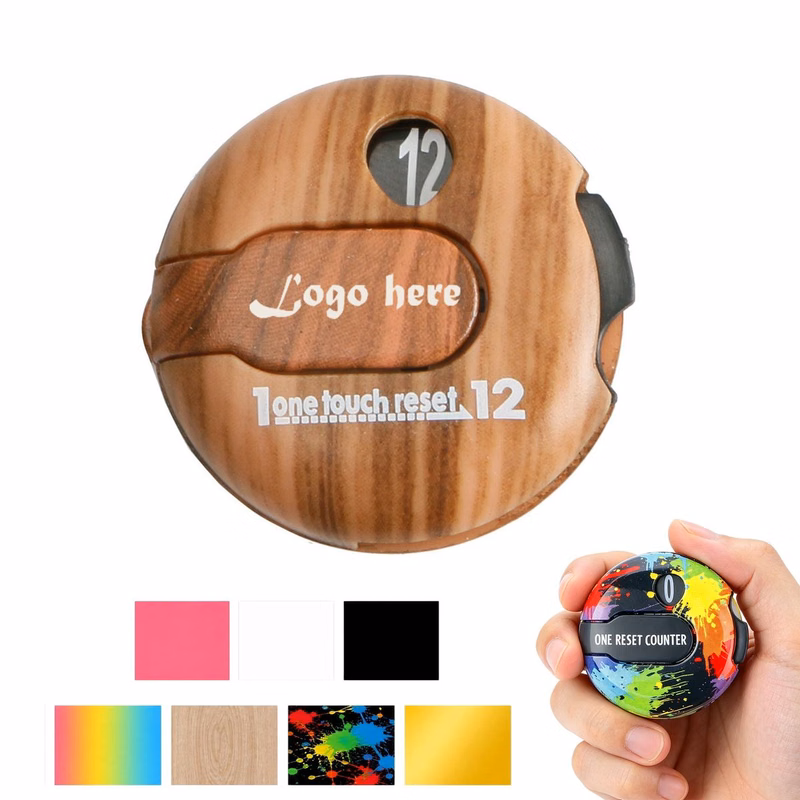 Golf Stroke Counter With Glove Clip And Reset