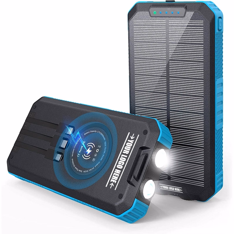 20000Mah Solar Power Bank Wireless Portable Charger