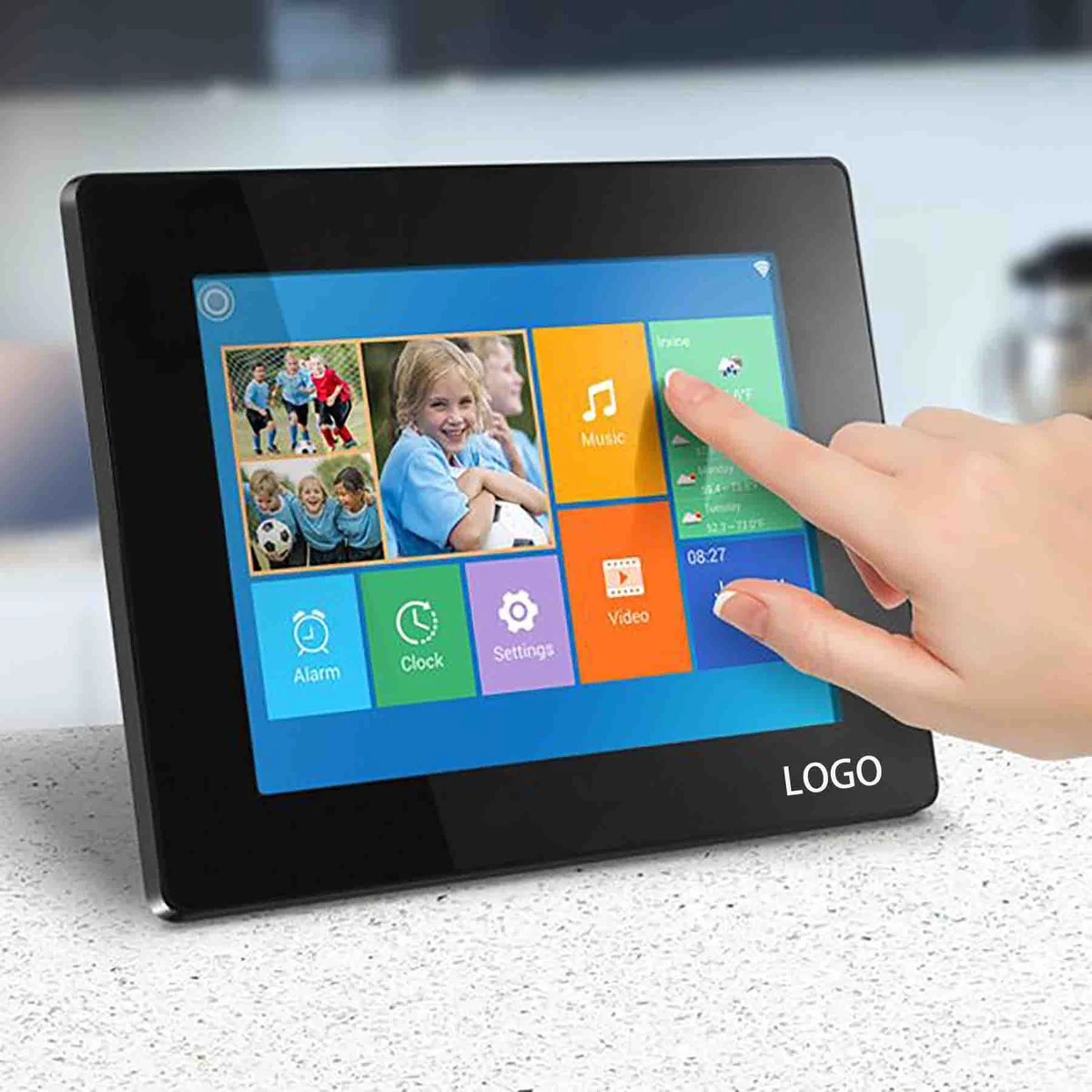 WiFi Digital Photo Frame with 16GB Built-in Memory - 8 inch 1