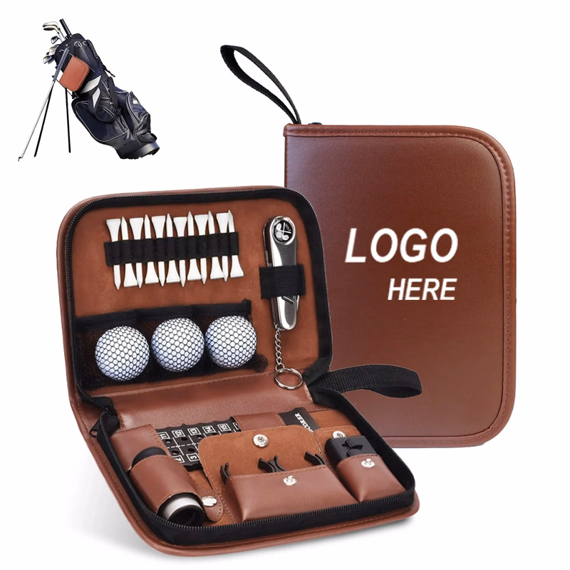 Leather Golf Ball Pouch