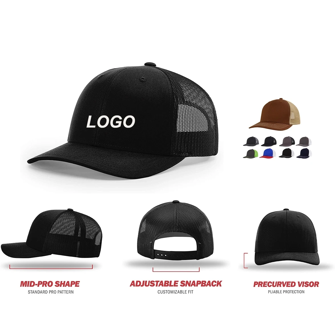 Baseball cap custom logo 1