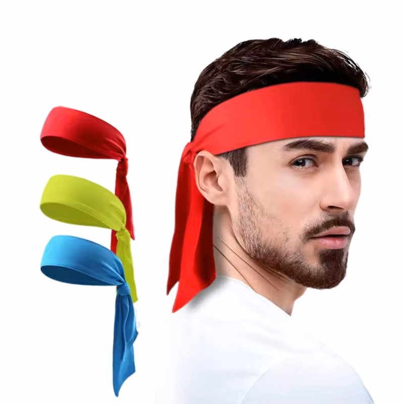Athletic Tie-Up Non-Slip Headband