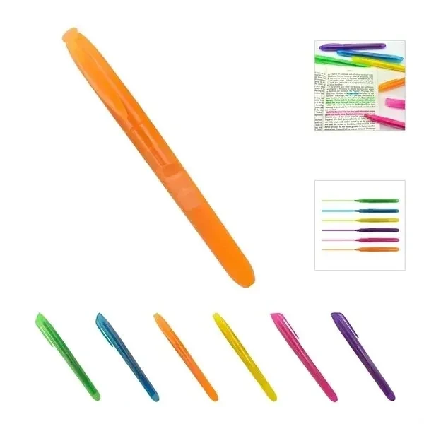 Custom 5.43 Inch Highlighter Marker with Anti Bleed Ink — Desk Supply Giveaway 1