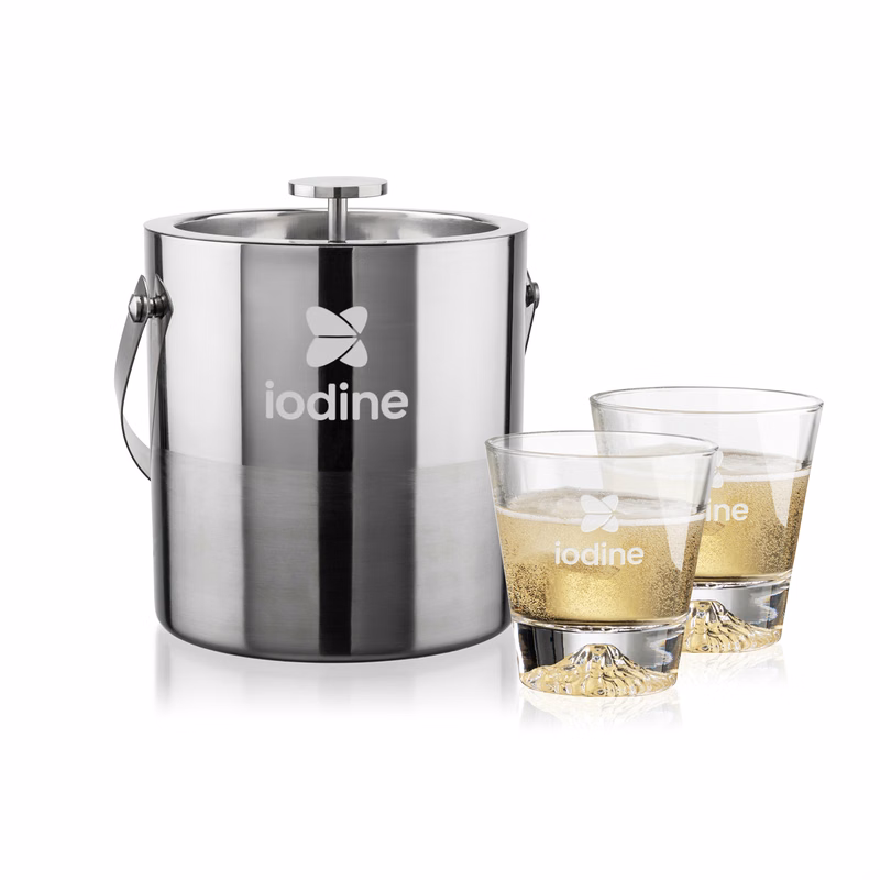Catania Ice Bucket & Aspen On-the-Rocks Set