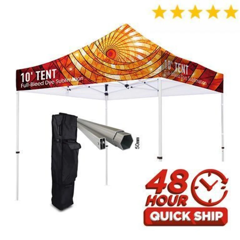 Premium 50mm Aluminum 10' Tent Kit (Full-Bleed Dye Sublimation) 17¡®¡¯ Valance 1