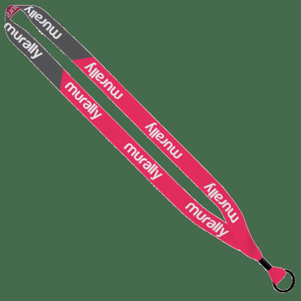 3/4" Recycled Dye-Sublimated Waffle Weave Lanyard