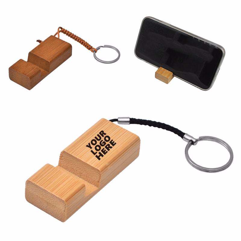 MOQ30 Unique Cell Phone Holder Keychain Business Gifts