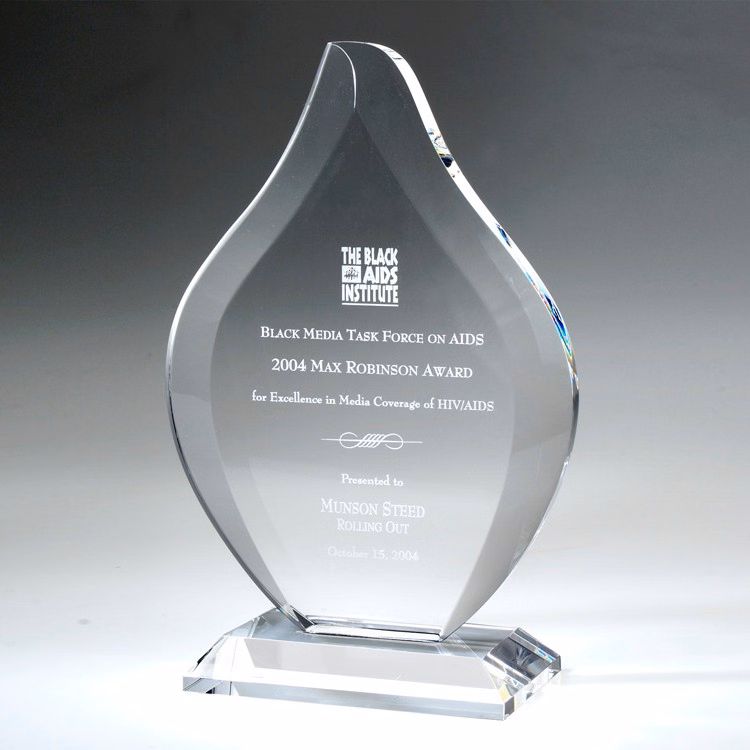 11" Flame Crystal Award