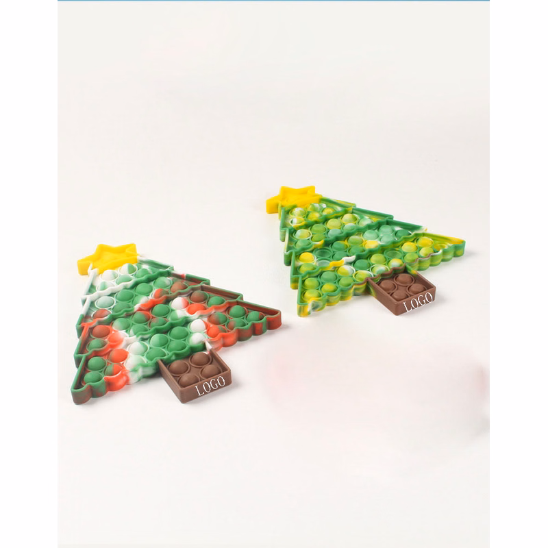 Christmas Tree Push Popper Game Stress Relief Sensory Toy For Kids/Adults/Children