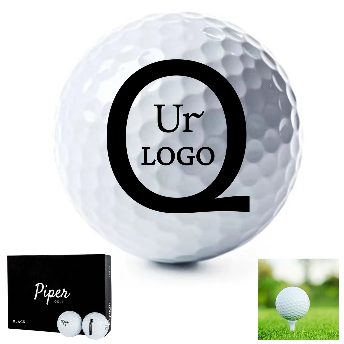 Exquisite Black Cardboard Box Packaged Golf Balls 1