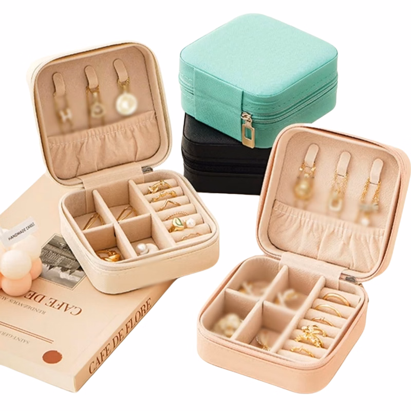 Mini PU Leather Jewellery Storage Case