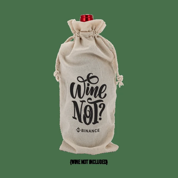 Linen Wine Gift Bag, custom tote bag with logo imprint 1