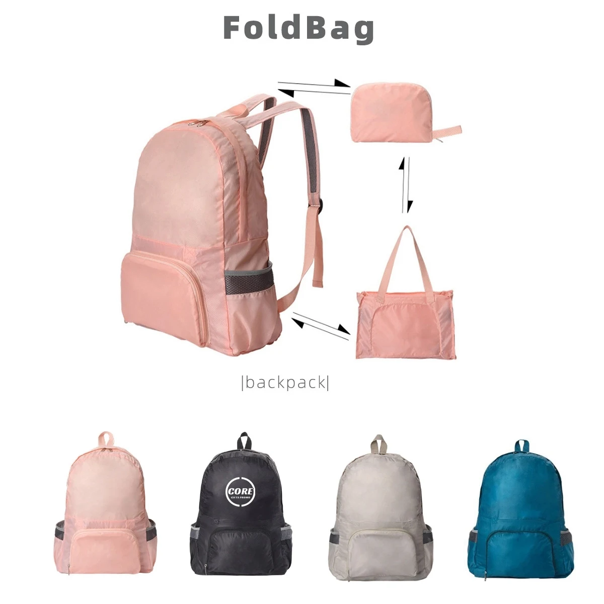 Dual-Use Ultra-Light Portable Folding Backpack Sports Bag 1