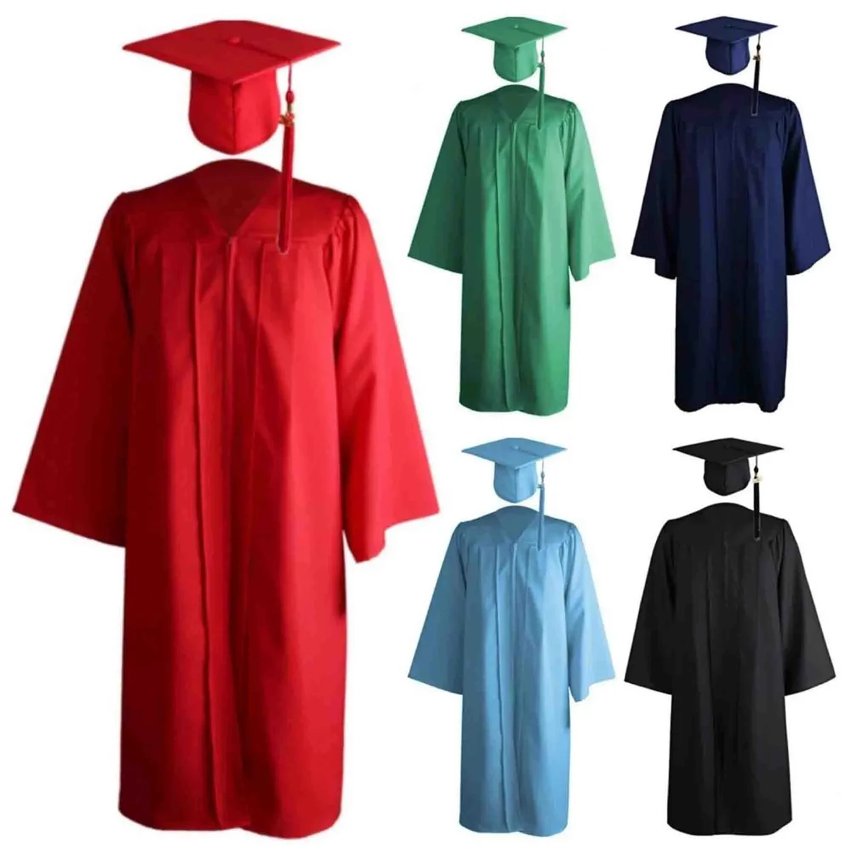 2024 Graduation Cap and Gown Tassel Set 1