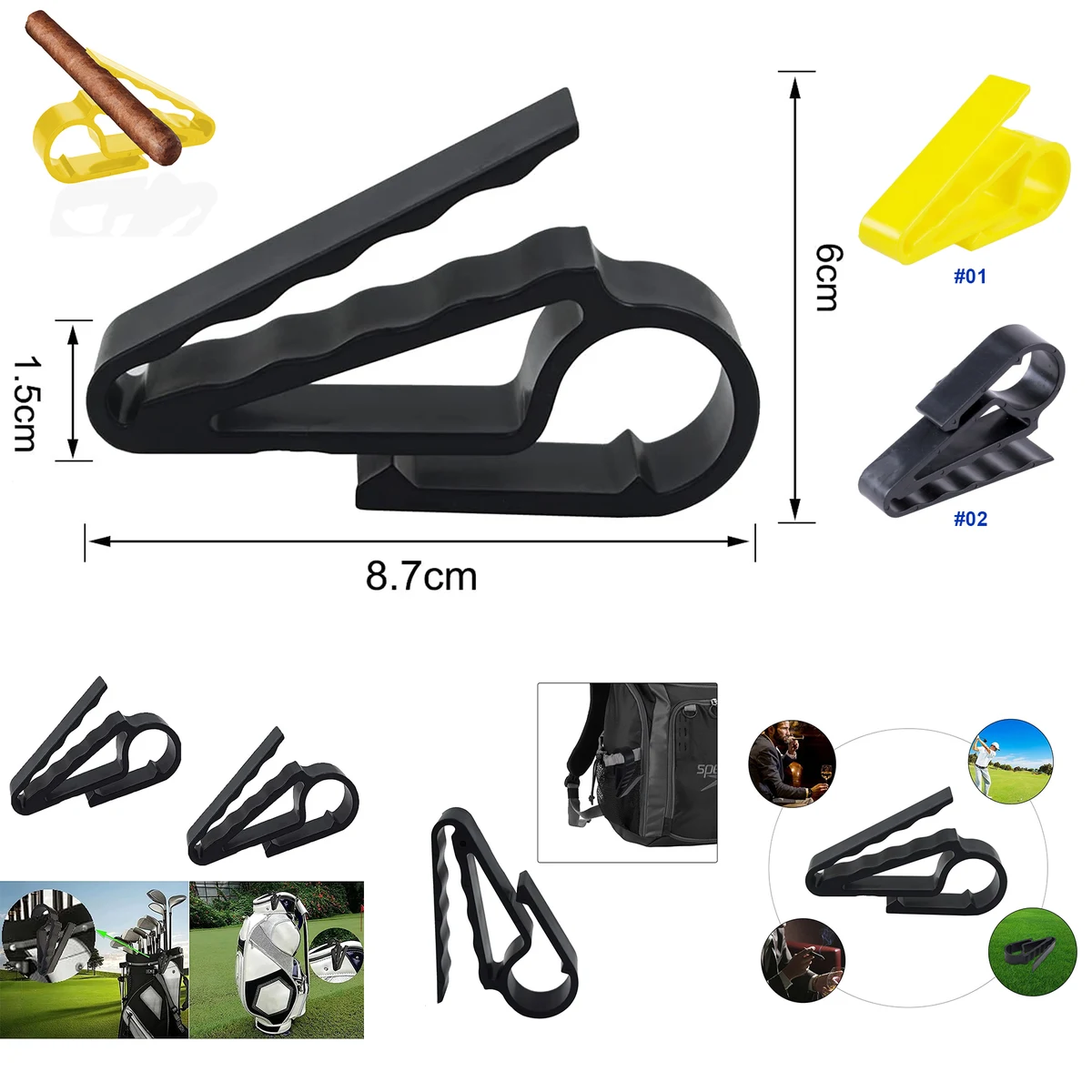 Golf Cigar Holders 1