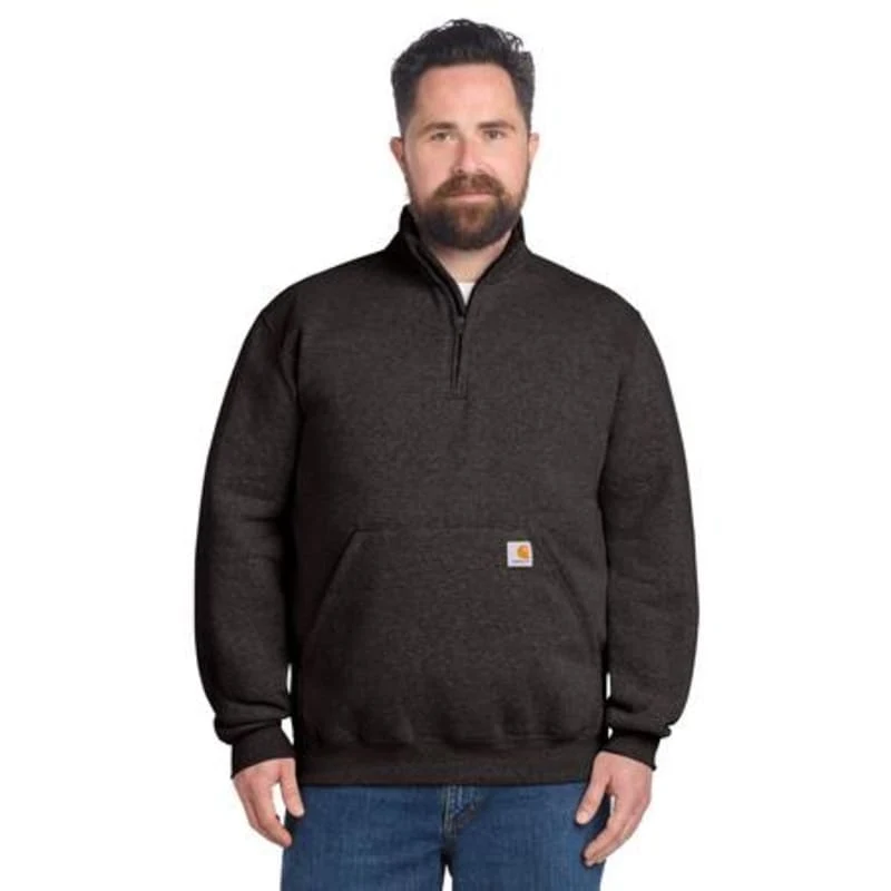 Carhartt Midweight 1/4-Zip Mock Neck Sweatshirt, custom hoodie or sweatshirt with logo imprint 1