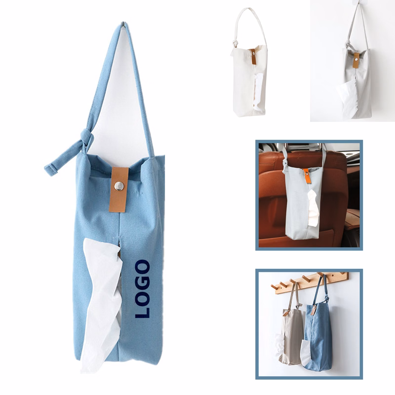 Car Seat Back Hanging Canvas Tissue Box