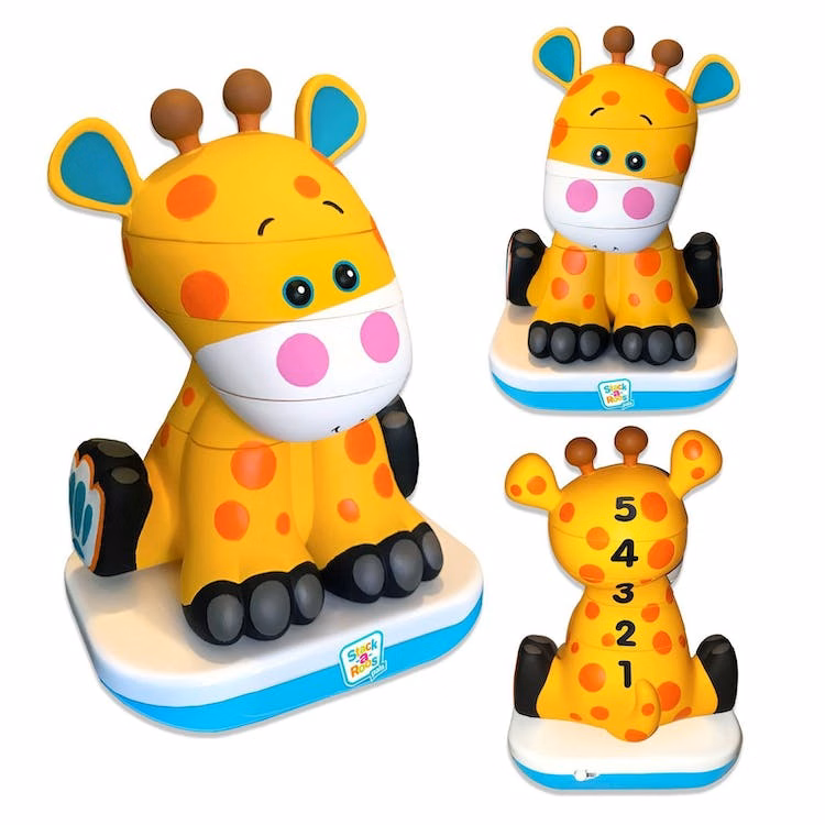 Infant Stacking Toys - Zoo Animals 3 Pack