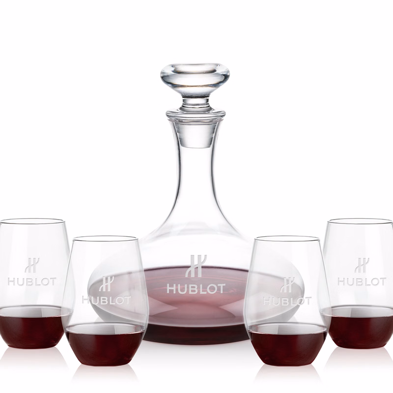 Elliston Decanter & Vale Stemless Wine Set