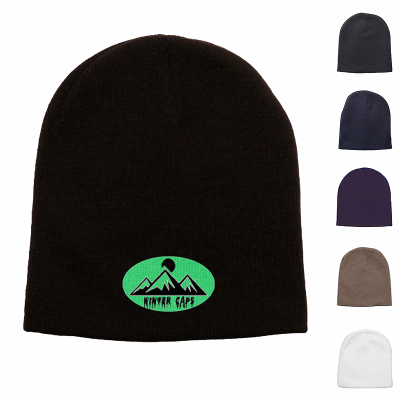 Beanie - Knit embroidered custom logo beanies