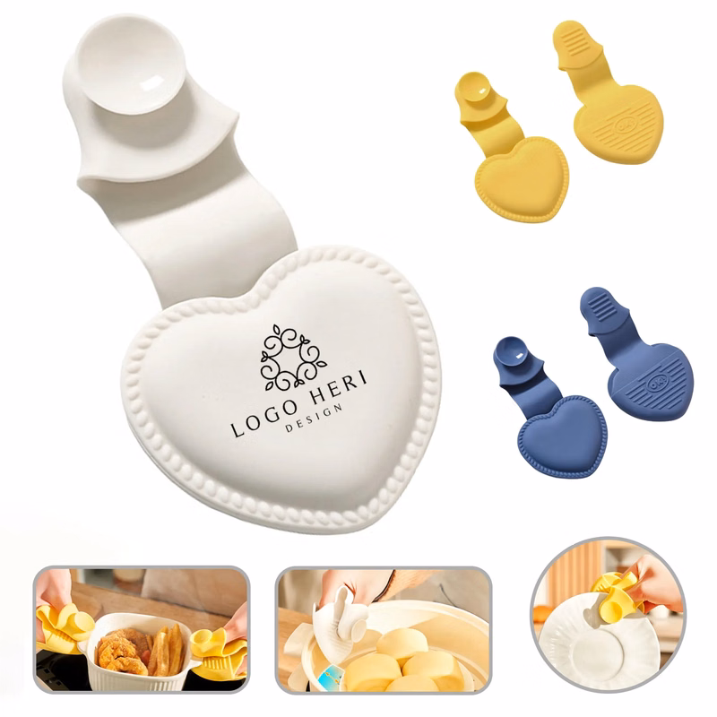 Silicone Heart Insulated Glove Clip