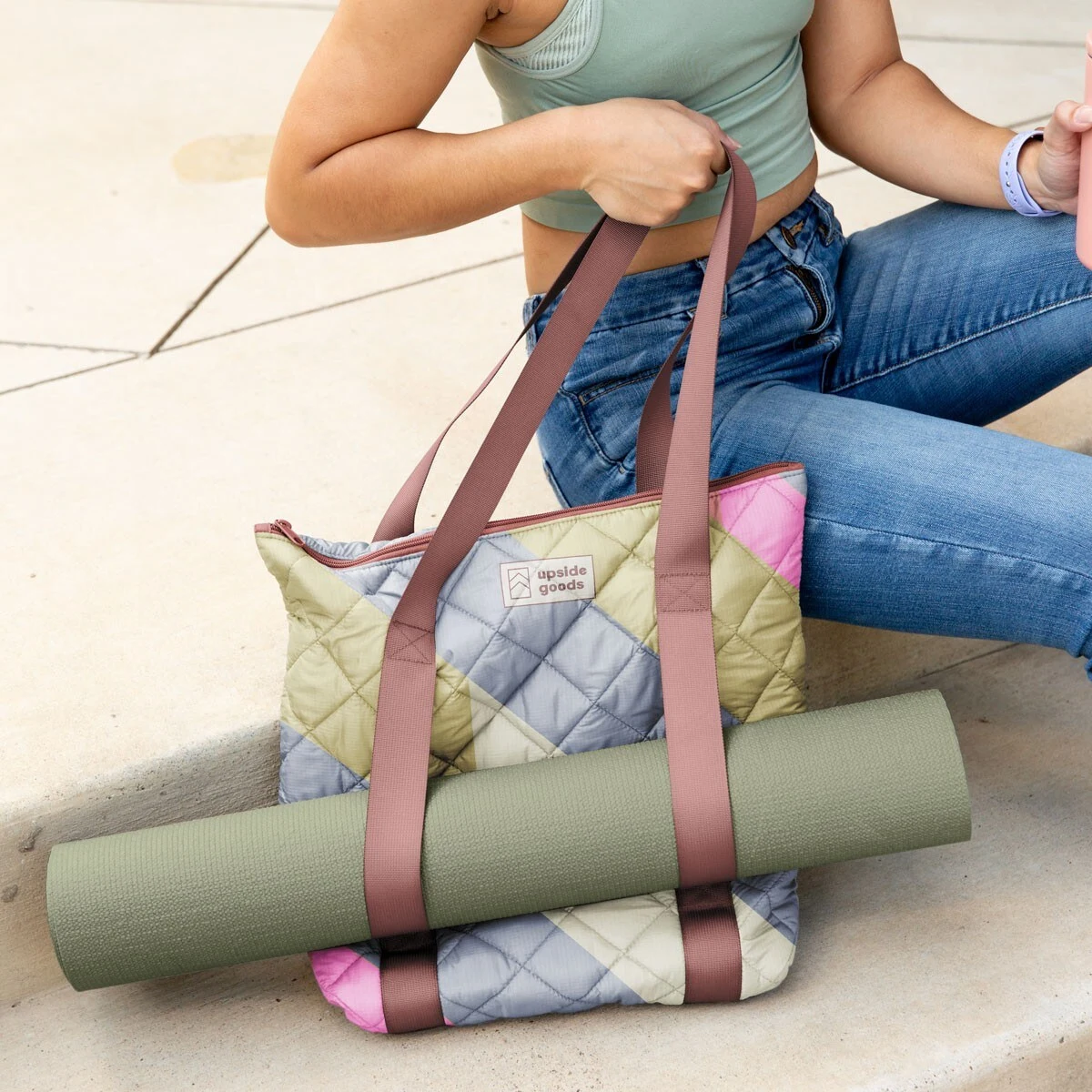 Twinkles Yoga Tote - Puff Puff, custom tote bag with logo imprint 1